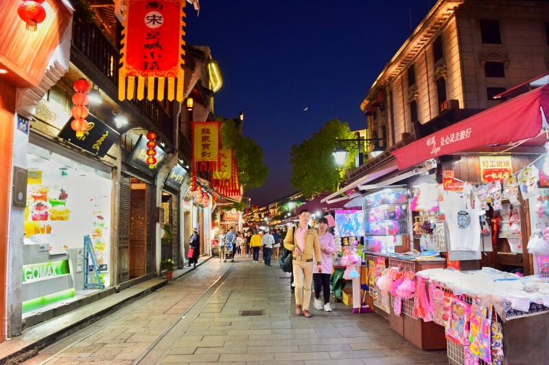 520#夜走清河坊,日探南宋皇城小镇,一个吃货的杭州小
