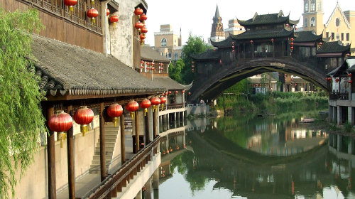 西溪湿地西区-杭州宋城1日游>沿非诚勿扰足迹,观千古情磅礴演出
