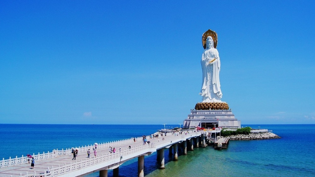 自行购买):不肯去观音院,潮音洞,游览【南海观音】(香花券6元/人不含