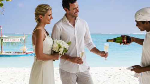 蜜月岛Meeru 私人沙滩,蜜月套房