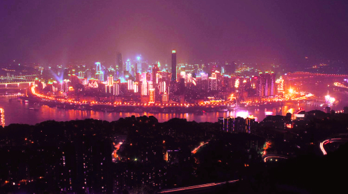 重庆山城夜景-南山一棵树观景台-南滨路-广场-洪崖洞半日游0