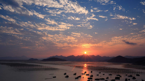 三沙东壁日落美景