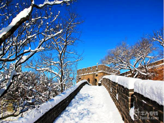 八达岭长城雪景