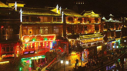 凤凰古城夜景
