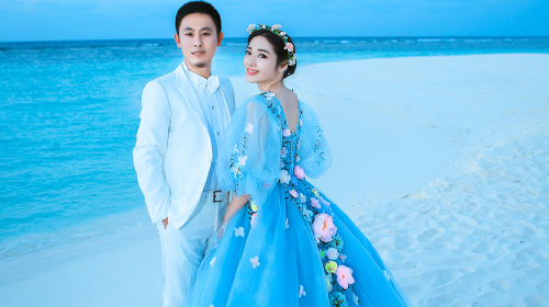 海外旅游婚礼仪式-马尔代夫神仙珊瑚岛驻岛蜜