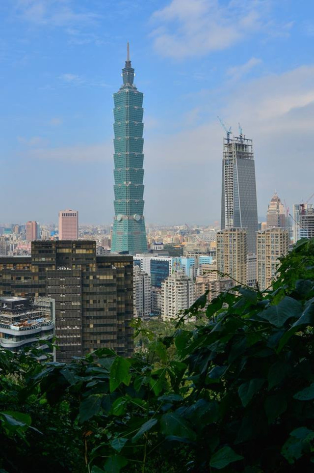 果然可以看到台北市的风景.