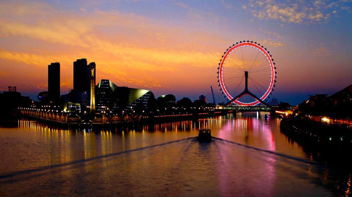 天津五大道摩天轮夜景 3日经典游