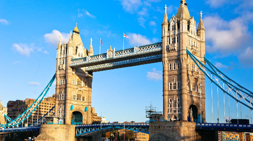 伦敦塔桥建筑速写图片展示