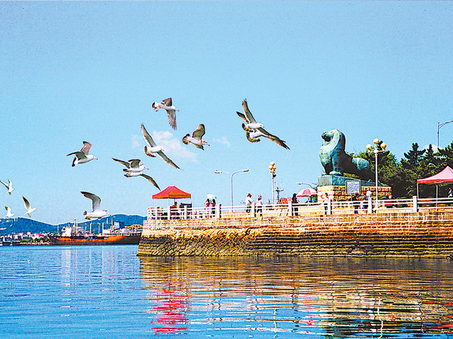 大连旅顺-巡航模拟馆-军港-航空母舰1日游>潜艇博物馆,黄渤海分界线