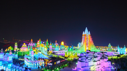 哈尔滨-亚布力滑雪度假区火车4日游 俄罗斯风