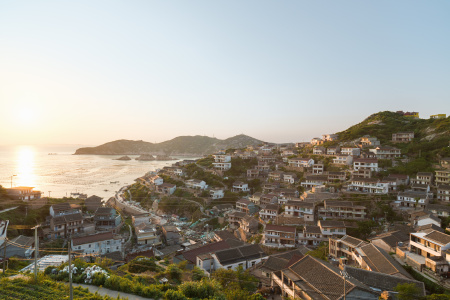 含上海至枸杞岛车船联票,宿岛上特色渔家客栈