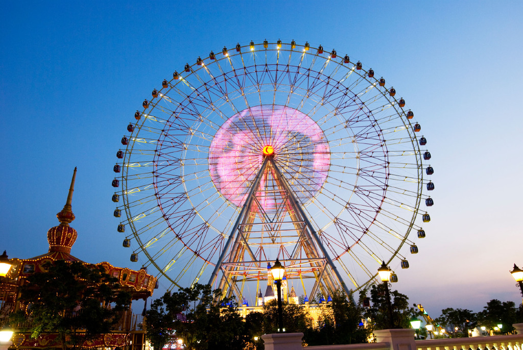 同里-摩天轮-金鸡湖夜游含游船-苏州乐园-苏迪糖果乐园-拙政园自驾2