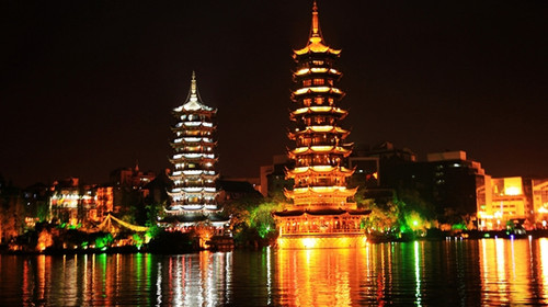 桂林市区夜景