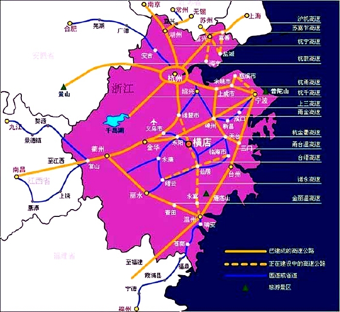 被誉为"江南第一镇"的横店,位于东阳市.