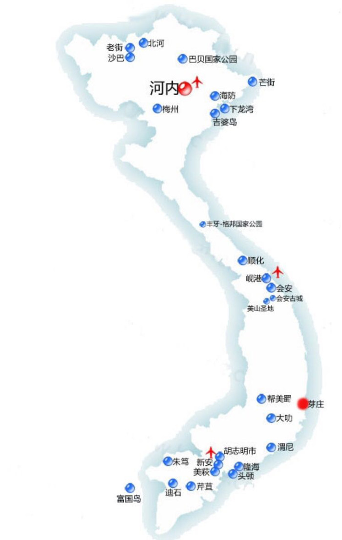 地理菜鸟穷游越南地理概况越南地图呈