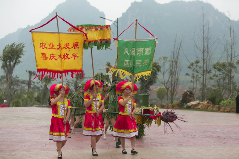 广西壮族有多少人口_所属词条 大新壮族古部落 壮乡风情画之一 大新板价屯短