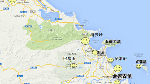 岘港地图
