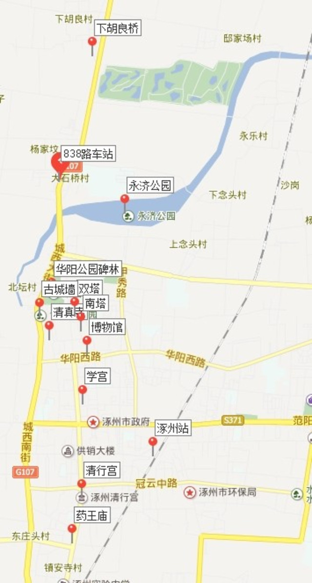 涿州文物位置图