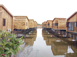  唐山乐亭月坨岛水上风情木屋自驾2日游>住宿唐山乐亭