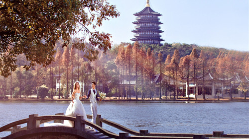 杭州西湖婚纱照_杭州西湖拍摄婚纱照(2)