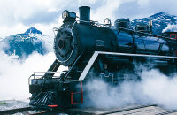 搭乘蒸汽火车