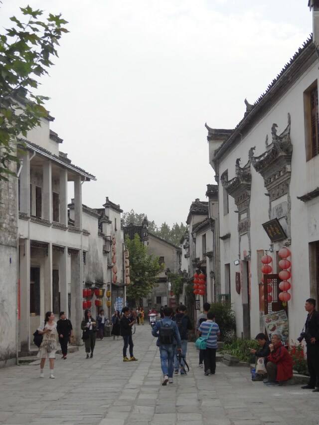 宏村的商业街