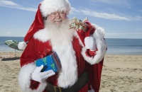 圣诞老人村与圣诞老人合影