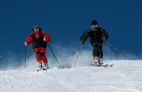 龙平滑雪场滑雪