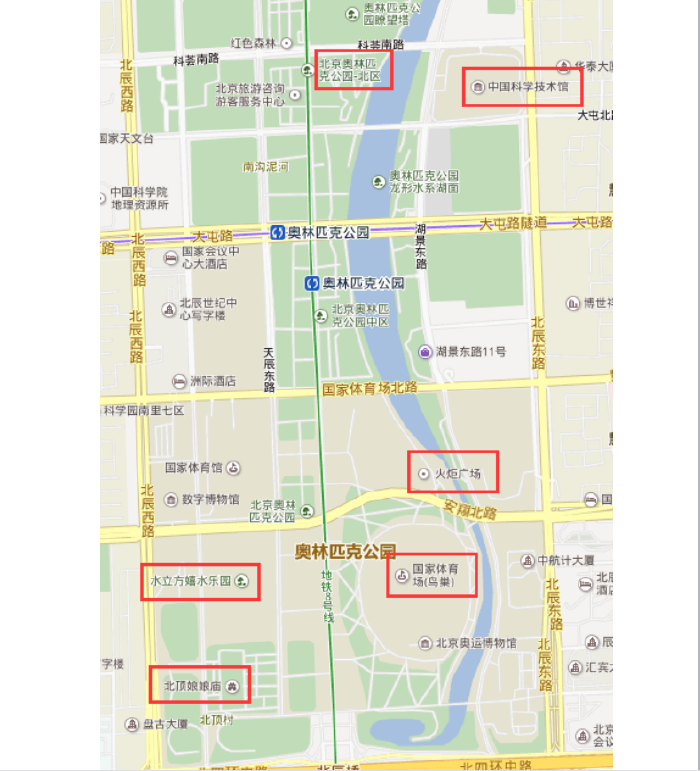 【原创】鸟巢场内旅游路径推荐