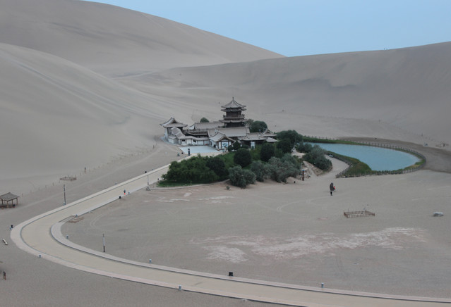 青海湖甘肃环游自驾_月牙湖游记_途牛