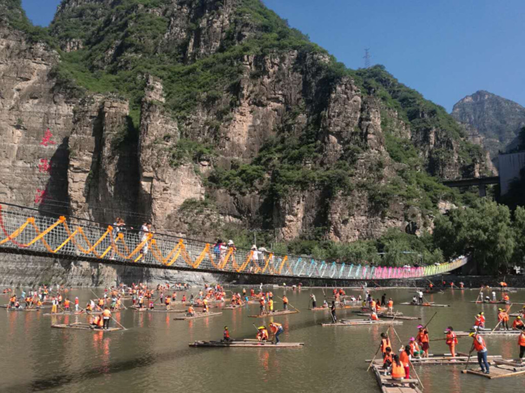 十渡东湖港大峡谷汽车1日游含竹筏戏水,天津出发