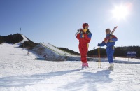 去绿水尖滑雪场滑雪
