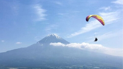 日本富士山1日游 朝雾高原滑翔伞体验之旅
