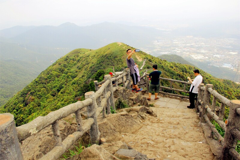 1天东莞银瓶山登山玩法