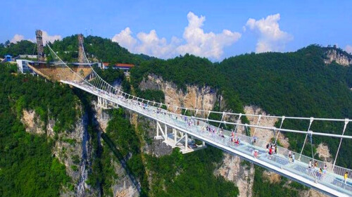 空中大桥-玻璃桥-张家界大峡谷1日游挑战玻璃桥