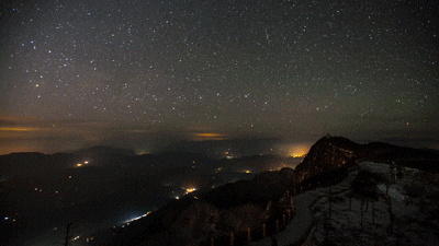 冬季峨眉山随手拍# 人品大爆发--峨眉山星空,云海,日出