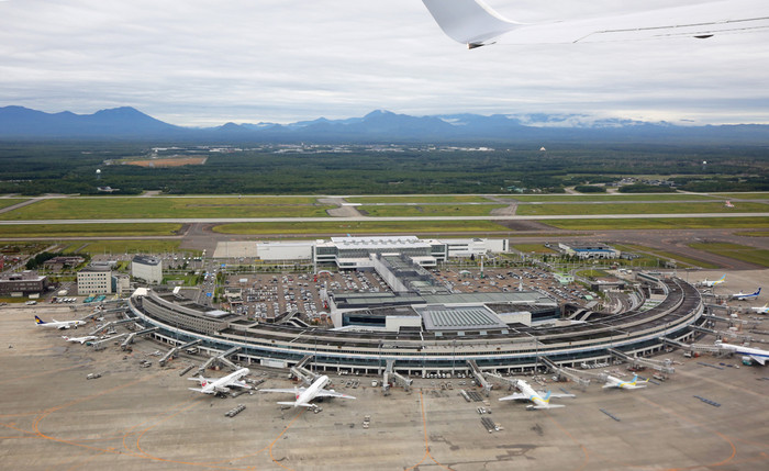 北海道新千岁机场.离开北海道飞关中.