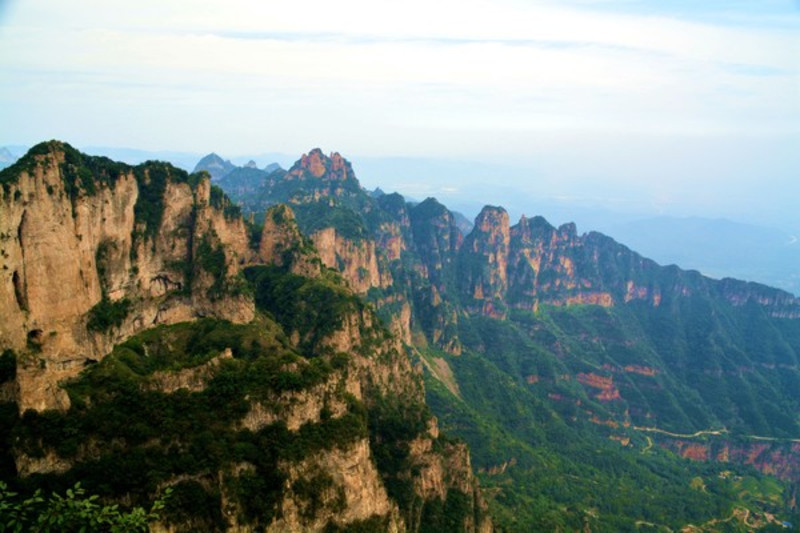 爬南太行山,王莽岭,昆山挂壁.