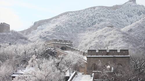 八达岭雪景