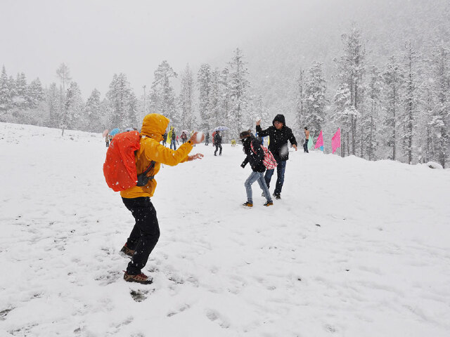打雪仗