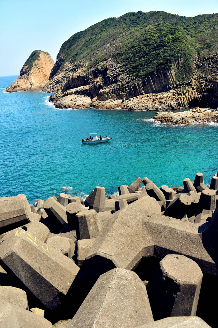 粮船湾六角形火山岩柱群