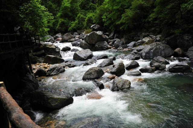 境内有36大峰,72小峰,36大岔,72小岔,最高峰"牯牛降大岗",海拔1700