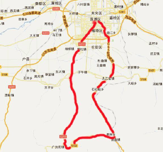 最美秦岭红叶自驾一日游