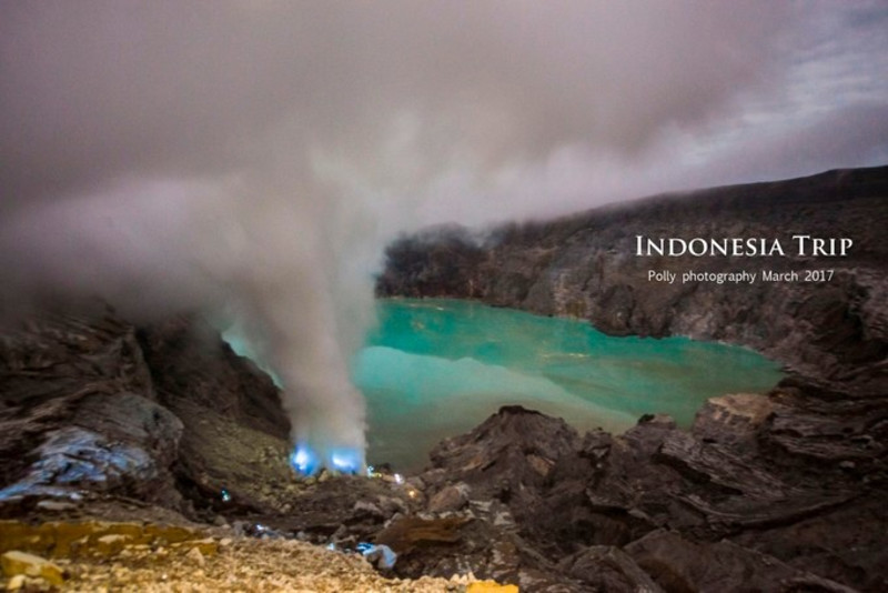 印尼泗水布罗莫和伊真火山探险绝美风景,巴厘岛图兰奔沉船点潜水