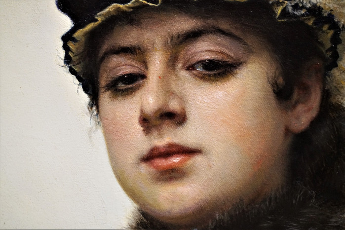 镇馆之宝:克拉姆斯特依的《无名女郎》(20)   创作年代: 1883年    布