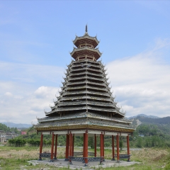 贵州榕江侗寨鼓楼_672