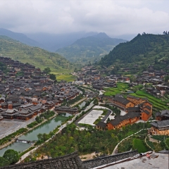 贵州千户苗寨全景视图_666