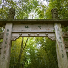 中国南方山林间的牌楼_5295