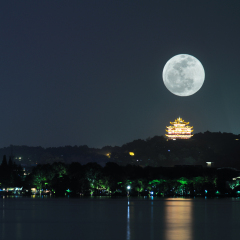杭州西湖夜景