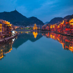 贵州镇远古镇夜景